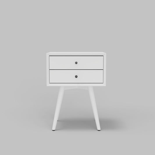 Alpine Furniture - Flynn Small Nightstand, White - 966-W-32 view 2