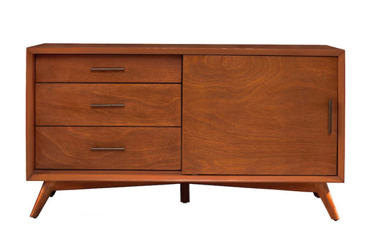 Alpine Furniture - Flynn Small TV Console, Acorn - 966-15 view 1