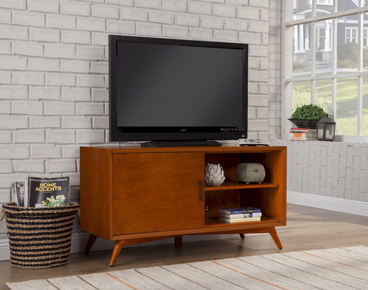 Alpine Furniture - Flynn Small TV Console, Acorn - 966-15 view 2