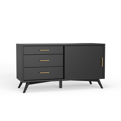 Alpine Furniture - Flynn Small TV Console, Black - 966BLK-15 view 1