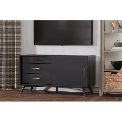 Alpine Furniture - Flynn Small TV Console, Black - 966BLK-15 view 5