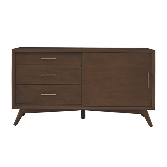 Alpine Furniture - Flynn Small TV Console, Walnut - 966WAL-15 view 3