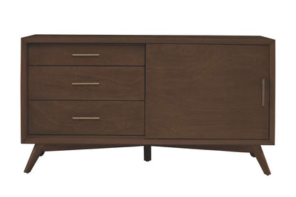 Alpine Furniture - Flynn Small TV Console, Walnut - 966WAL-15 veiw 3