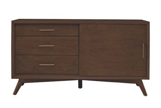 Alpine Furniture - Flynn Small TV Console, Walnut - 966WAL-15 veiw 3