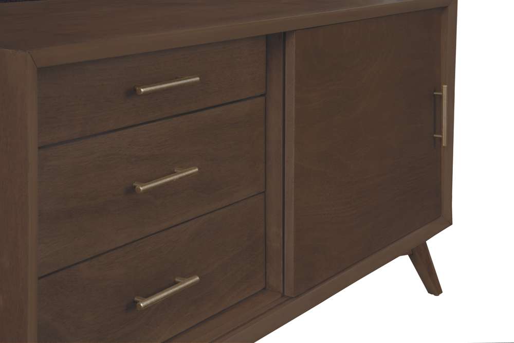 Alpine Furniture - Flynn Small TV Console, Walnut - 966WAL-15 veiw 7