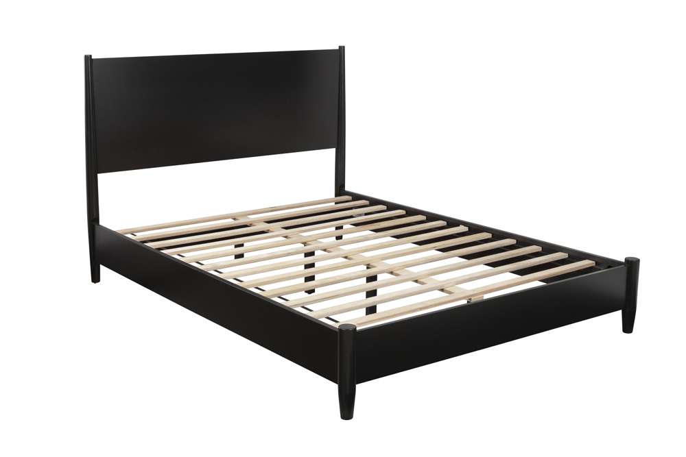 Alpine Furniture - Flynn Standard King Platform Bed, Black - 766BLK-07EK veiw 3