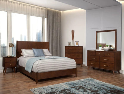 Alpine Furniture - Flynn Standard King Platform Bed, Walnut - 766WAL-07EK view 4