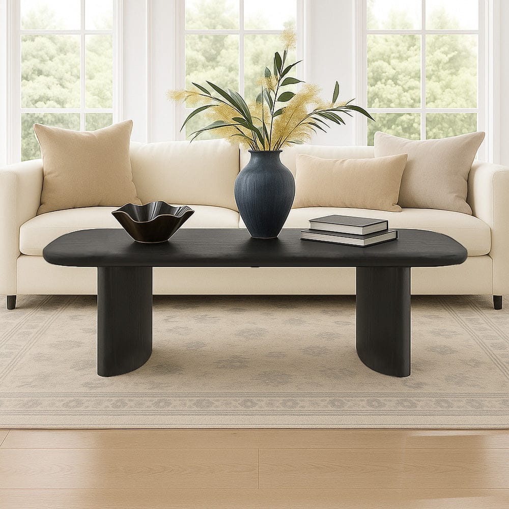Alpine Furniture - Gabrielle Coffee Table, Black - 4225BLK-61 view 6