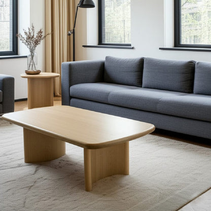 Alpine Furniture - Gabrielle Coffee Table, Light Oak - 4225-61 view 6
