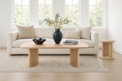Alpine Furniture - Gabrielle Coffee Table, Light Oak - 4225-61 view 8