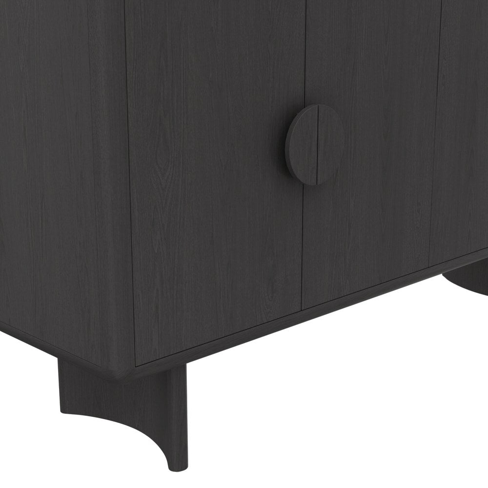 Alpine Furniture - Gabrielle Sideboard, Black - 4225BLK-06 view 5