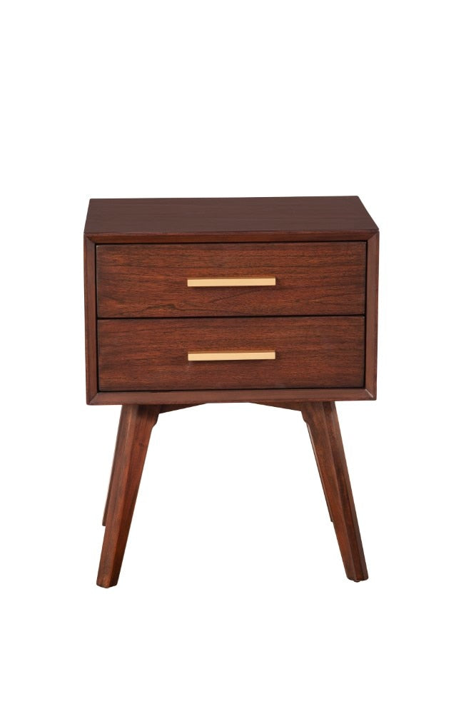 Alpine Furniture - Gramercy 2 Drawer Nightstand - 1978-02 veiw 2