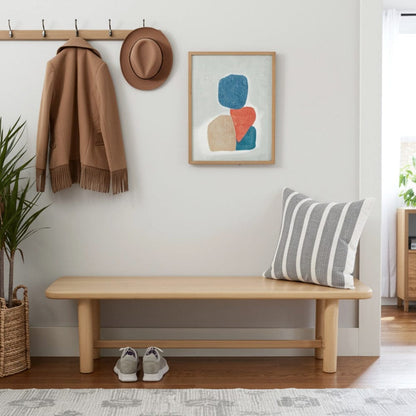 Alpine Furniture - Hudson Dining Bench, Light Oak - 8440-03 view 5
