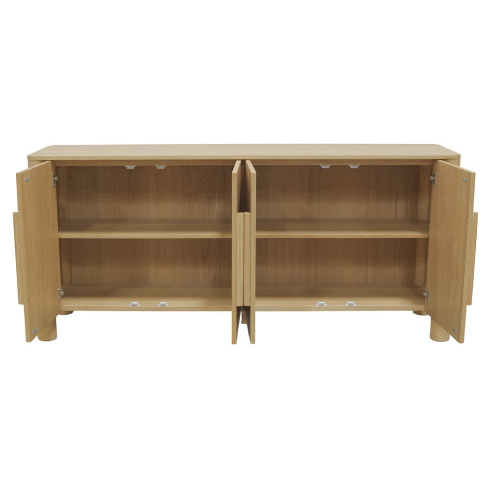 Alpine Furniture - Hudson Sideboard, Light Oak - 8440-06 view 5