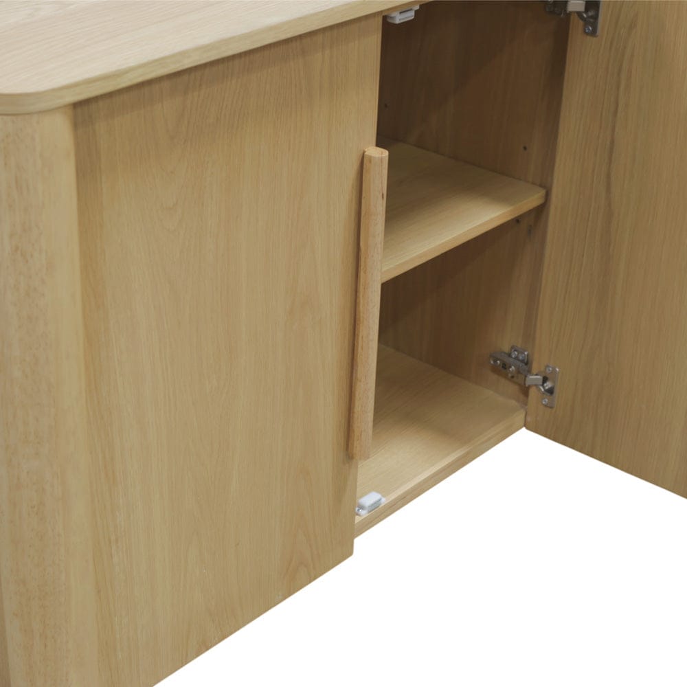 Alpine Furniture - Hudson Sideboard, Light Oak - 8440-06 view 9