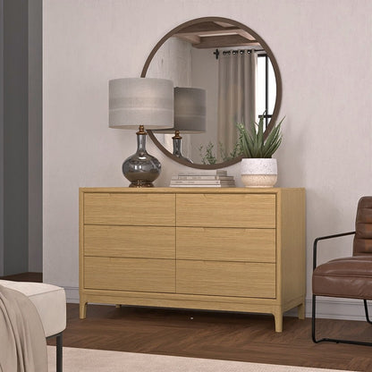 Alpine Furniture - June Dresser, Light Oak - 2359OAK-03 view 8