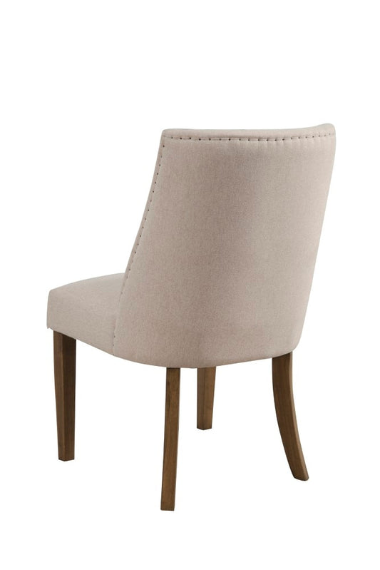Alpine Furniture - Kensington Upholstered Parson Chairs, Reclaimed Natural (Set of 2) - 2668-02 veiw 3