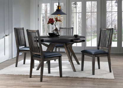 Alpine Furniture - Lennox Round Dining Table, Dark Tobacco - 5164-03 veiw 2