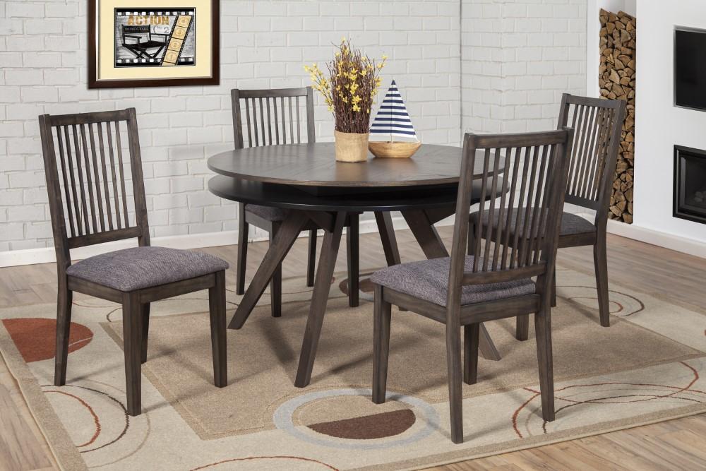 Alpine Furniture - Lennox Round Dining Table, Dark Tobacco - 5164-03 veiw 3