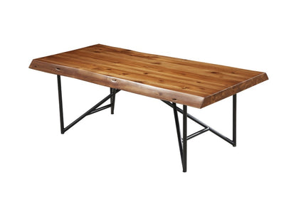 Alpine Furniture - Live Edge Coffee/Cocktail Table, Light Walnut - 1968-61 veiw 1