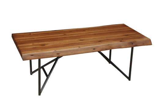 Alpine Furniture - Live Edge Coffee/Cocktail Table, Light Walnut - 1968-61 veiw 3