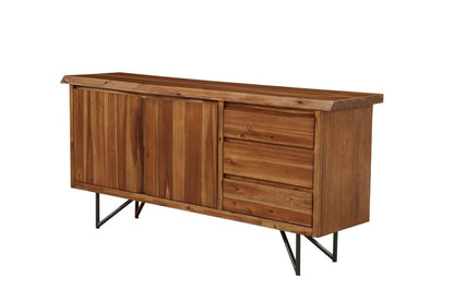Alpine Furniture - Live Edge Server, Light Walnut - 1968-06 veiw 1