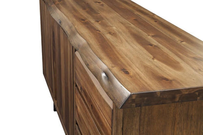 Alpine Furniture - Live Edge Server, Light Walnut - 1968-06 veiw 2