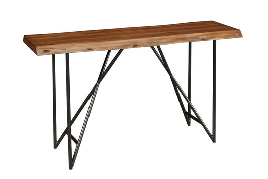 Alpine Furniture - Live Edge Sofa/Console Table, Light Walnut - 1968-63 veiw 1