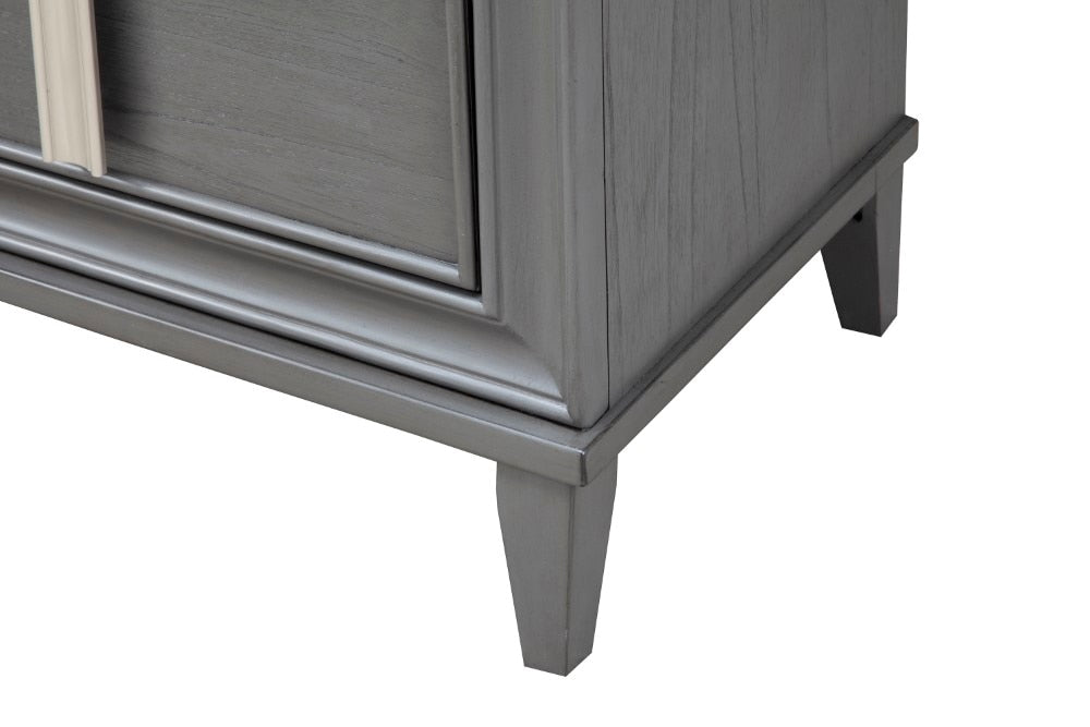 Alpine Furniture - Lorraine 2 Drawer Nightstand, Dark Grey - 8171-02 veiw 4