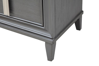 Alpine Furniture - Lorraine 2 Drawer Nightstand, Dark Grey - 8171-02 veiw 4
