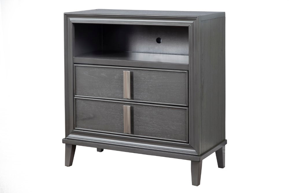 Alpine Furniture - Lorraine TV Media Chest, Dark Grey - 8171-11 veiw 1