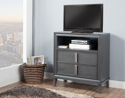 Alpine Furniture - Lorraine TV Media Chest, Dark Grey - 8171-11 veiw 2