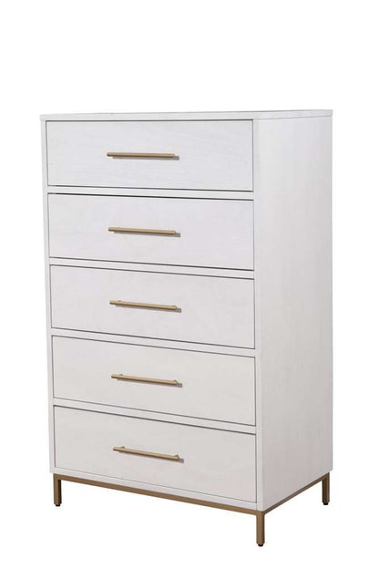 Alpine Furniture - Madelyn Five Drawer Chest - 2010-05 veiw 2