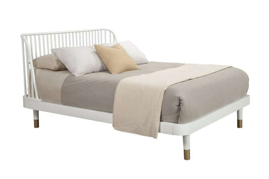 Alpine Furniture - Madelyn Queen Slat Back Platform Bed - 2010-61Q view 1