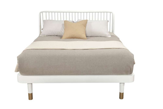 Alpine Furniture - Madelyn Queen Slat Back Platform Bed - 2010-61Q view 2