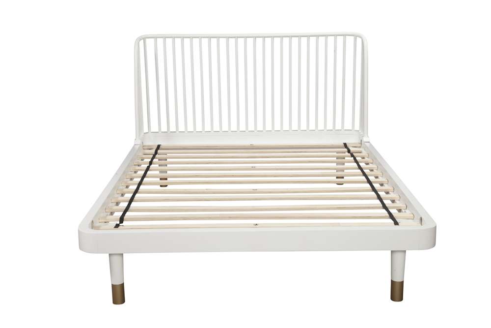 Alpine Furniture - Madelyn Queen Slat Back Platform Bed - 2010-61Q view 3