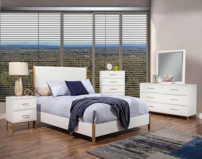 Alpine Furniture - Madelyn Standard King Panel Bed - 2010-07EK veiw 2