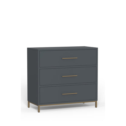 Alpine Furniture - Madelyn Three Drawer Small Chest, Slate Gray - 2010G-04 view 1