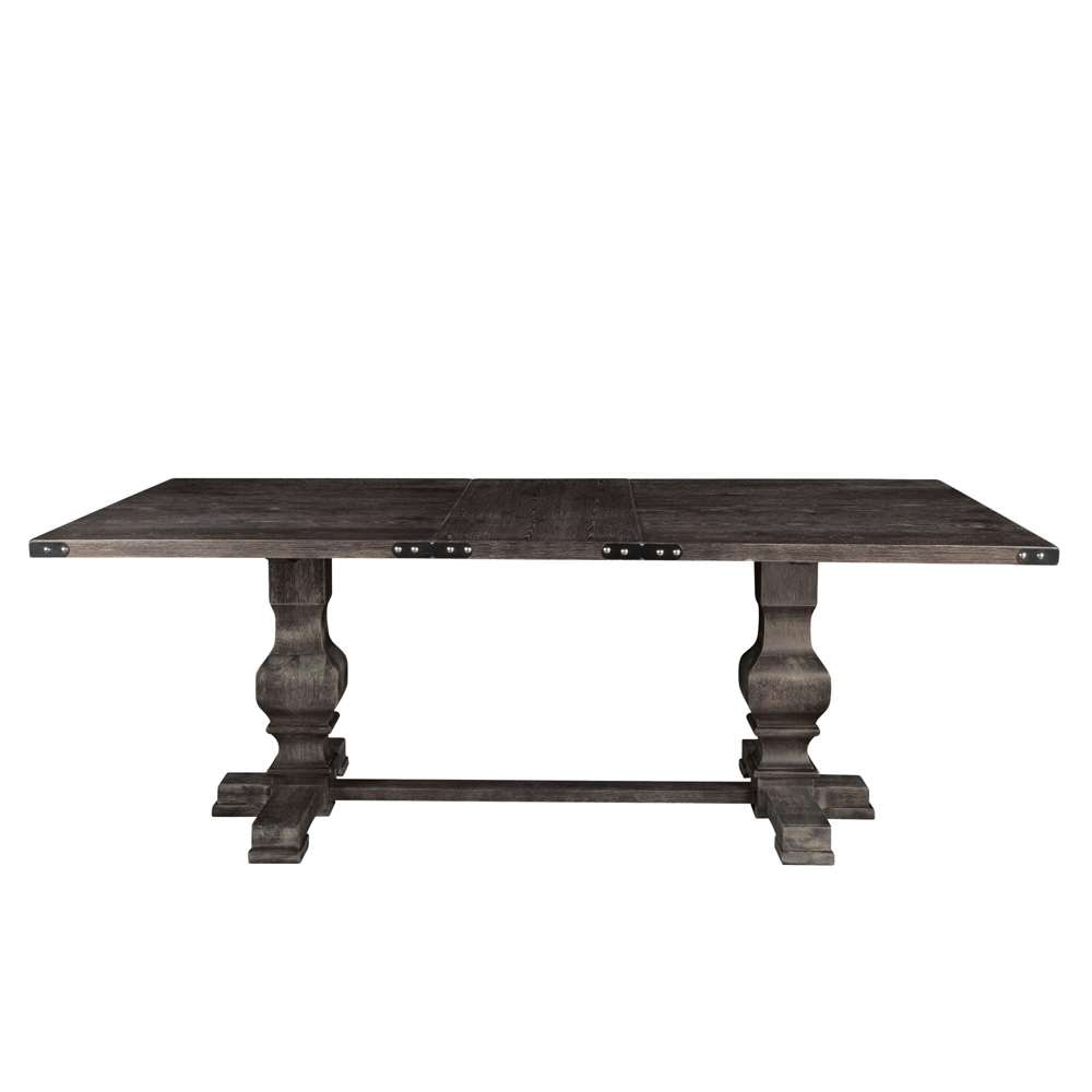 Alpine Furniture - Manchester Trestle Wood Dining Table, Charcoal - 3868CHA-01 veiw 3