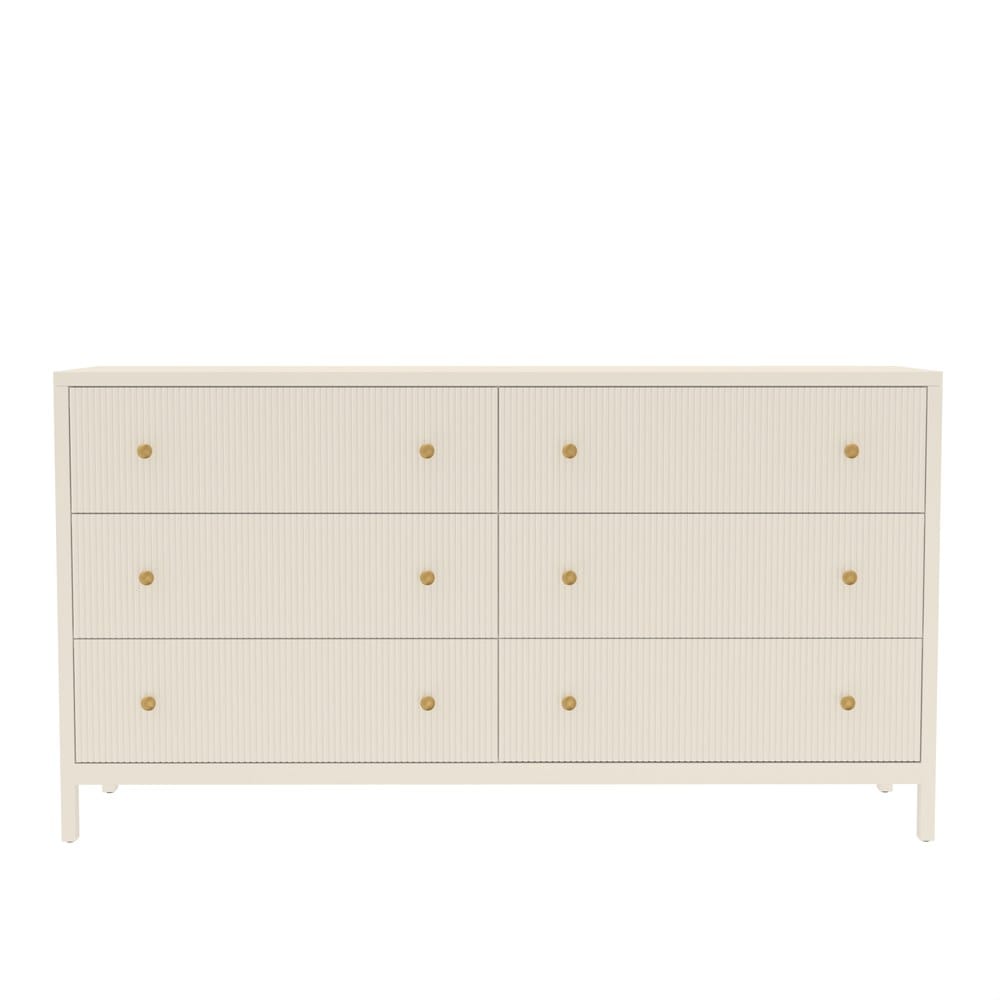 Alpine Furniture - Marsha Dresser, Coconut Milk - 2368-03 view 2