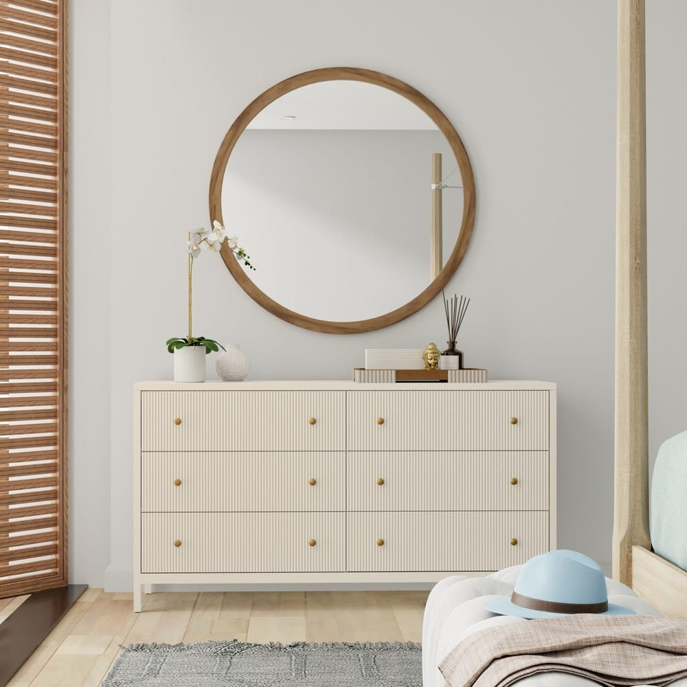 Alpine Furniture - Marsha Dresser, Coconut Milk - 2368-03 view 6