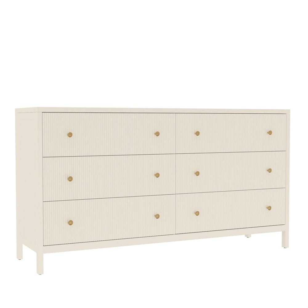 Alpine Furniture - Marsha Dresser, Coconut Milk - 2368-03 veiw 1