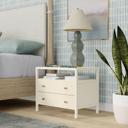 Alpine Furniture - Marsha Nightstand, Coconut Milk - 2368-02 view 5
