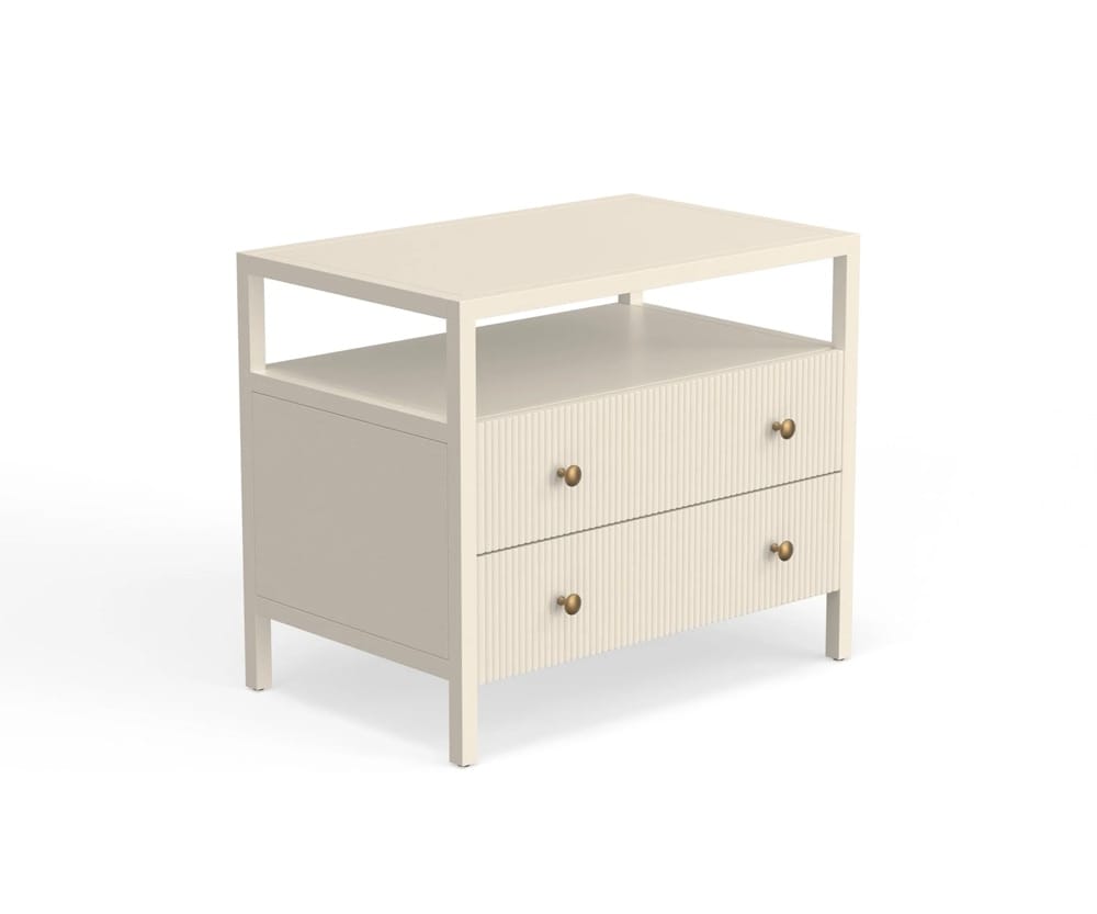 Alpine Furniture - Marsha Nightstand, Coconut Milk - 2368-02 veiw 1