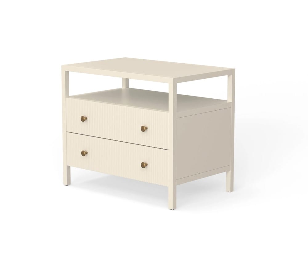 Alpine Furniture - Marsha Nightstand, Coconut Milk - 2368-02 veiw 2