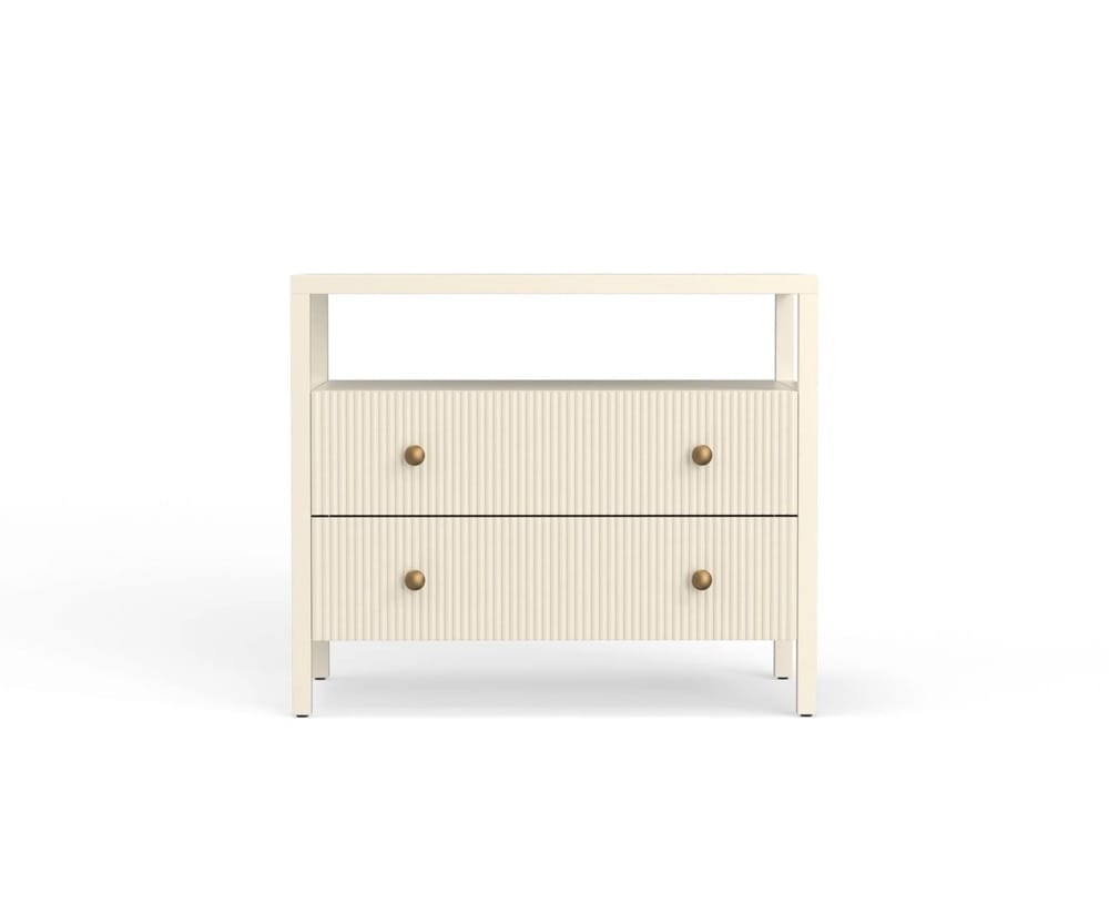 Alpine Furniture - Marsha Nightstand, Coconut Milk - 2368-02 veiw 3