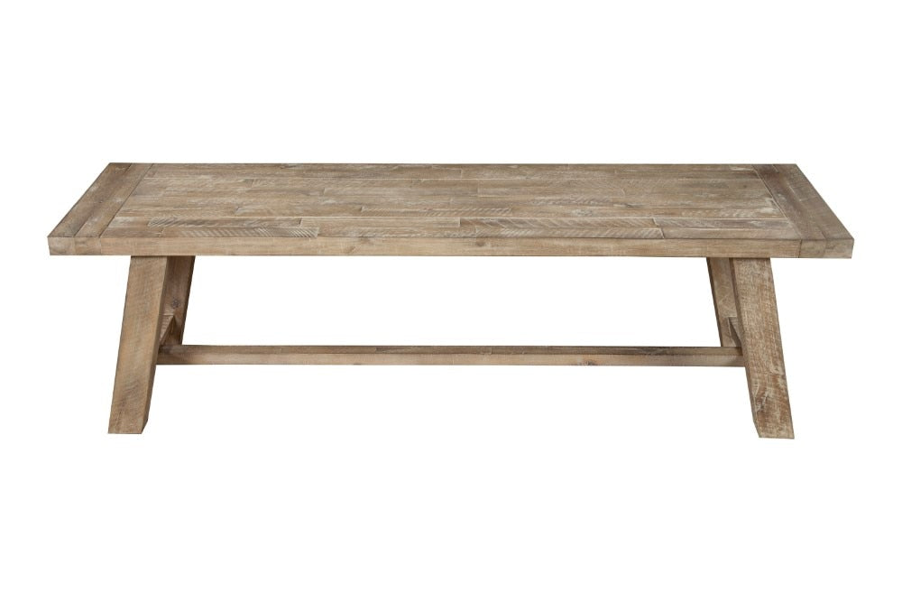 Alpine Furniture - Newberry Bench, Weathered Natural - 2068-03 veiw 4