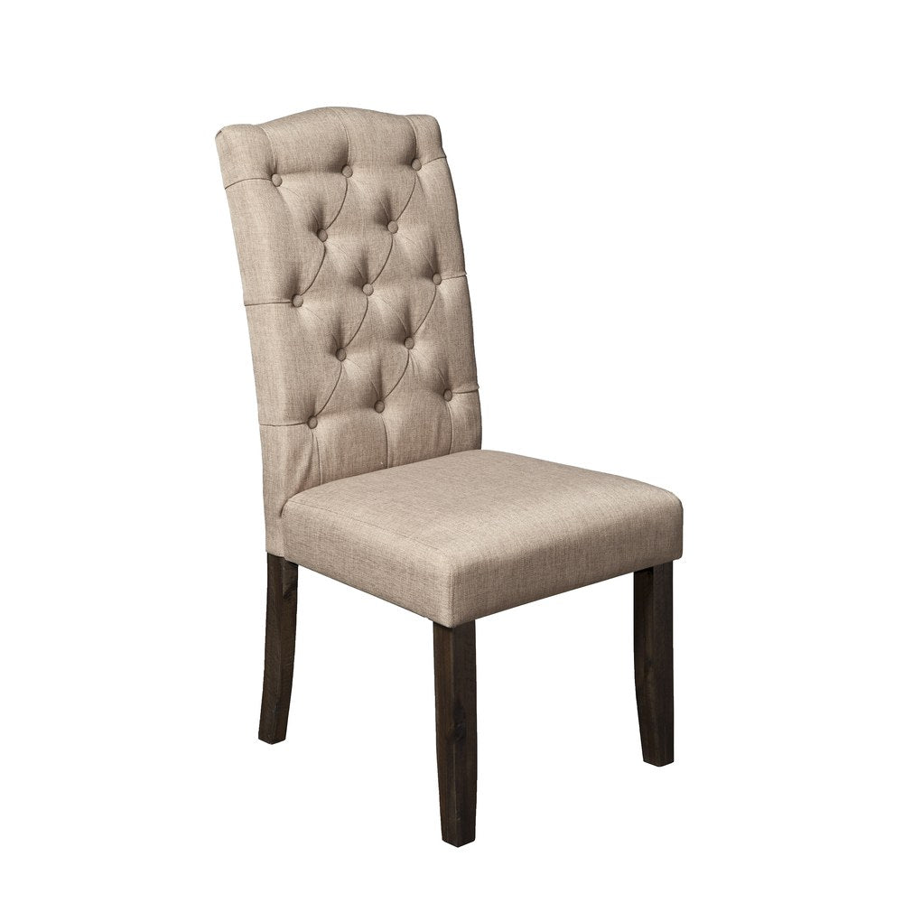 Alpine Furniture - Newberry Button Tufted Parson Chair (Set of 2) - 1468-23 view 1