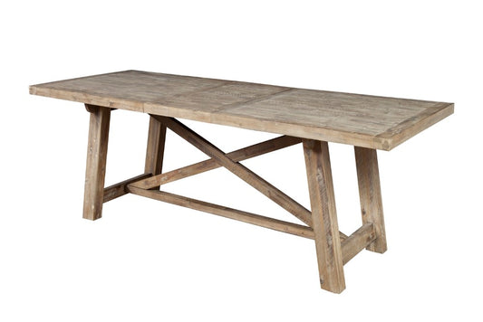 Alpine Furniture - Newberry Extension Dining Table, Weathered Natural - 2068-01 veiw 1