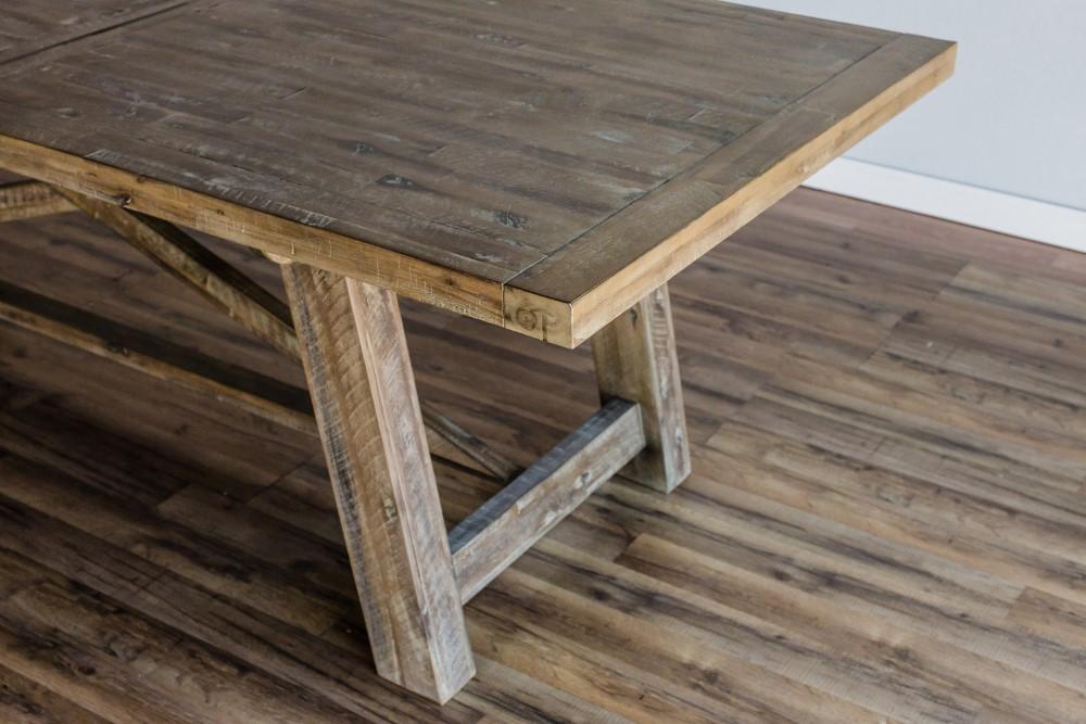 Alpine Furniture - Newberry Extension Dining Table, Weathered Natural - 2068-01 veiw 5